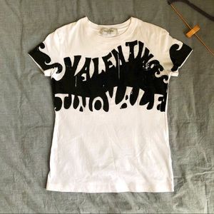 COPY - VALENTINO Sequin-embellished White Tee Shirt With Flaw